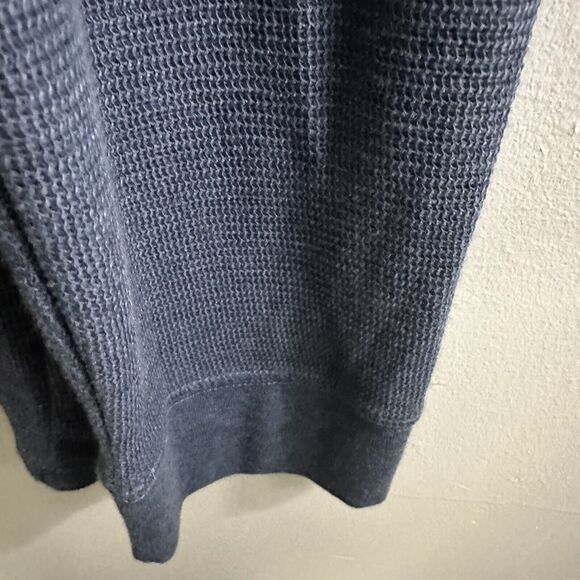 Mutual Weave Shirt Blue Men’s Sz LT Casual Cotton Blend Long Sleeved Crew Neck - Picture 5 of 9